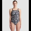 Arena Butterflies Swimsuit Light Drop Back