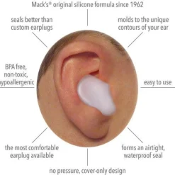 Mack's Pillow Soft Silicone Putty Earplugs - 6 Pair