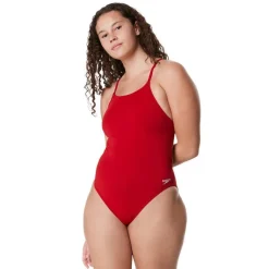 Speedo Solid Strappy Fixed Back