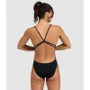 W Swimsuit Lace Back Solid